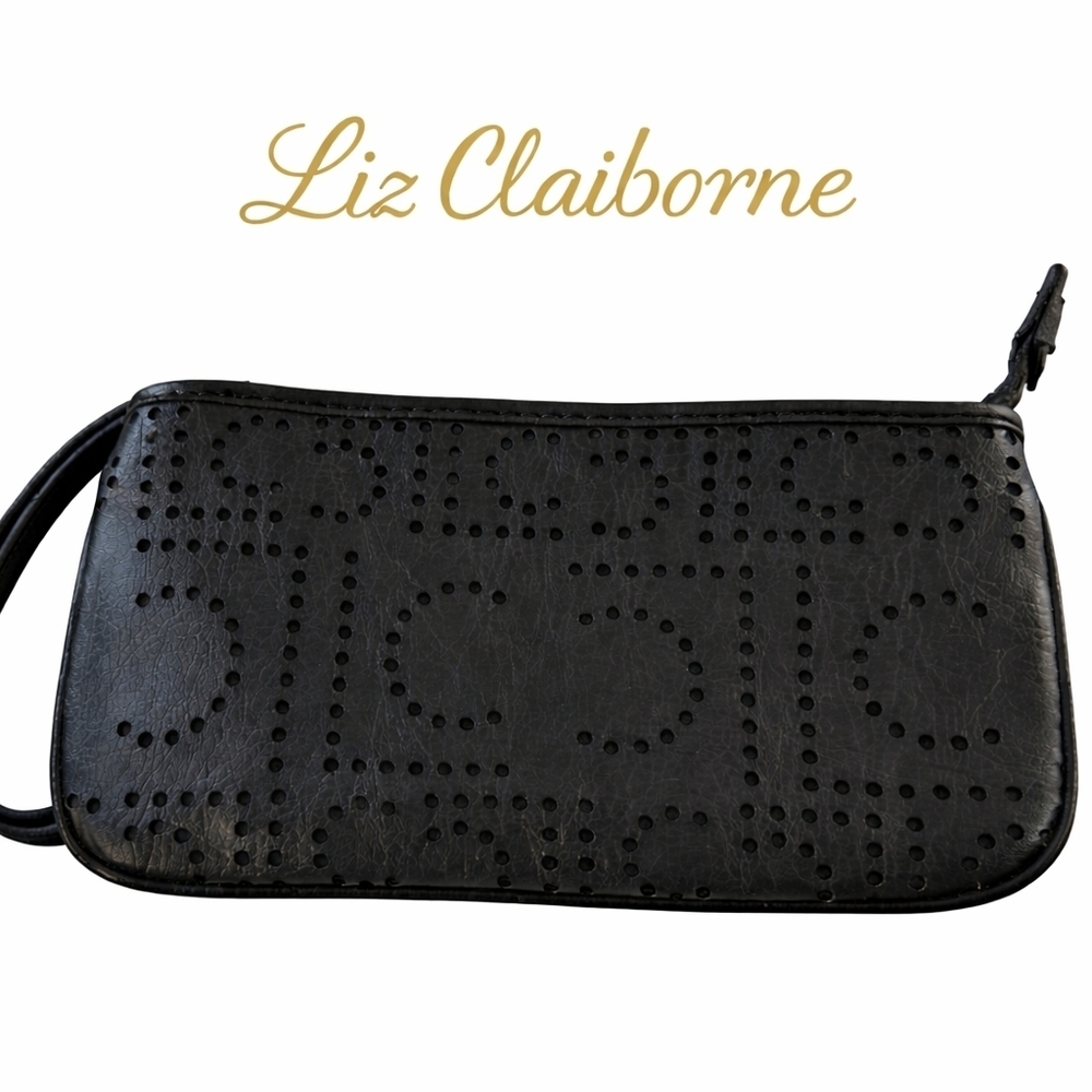 Liz Claiborne Signature Black Pouch Bag. Like New.